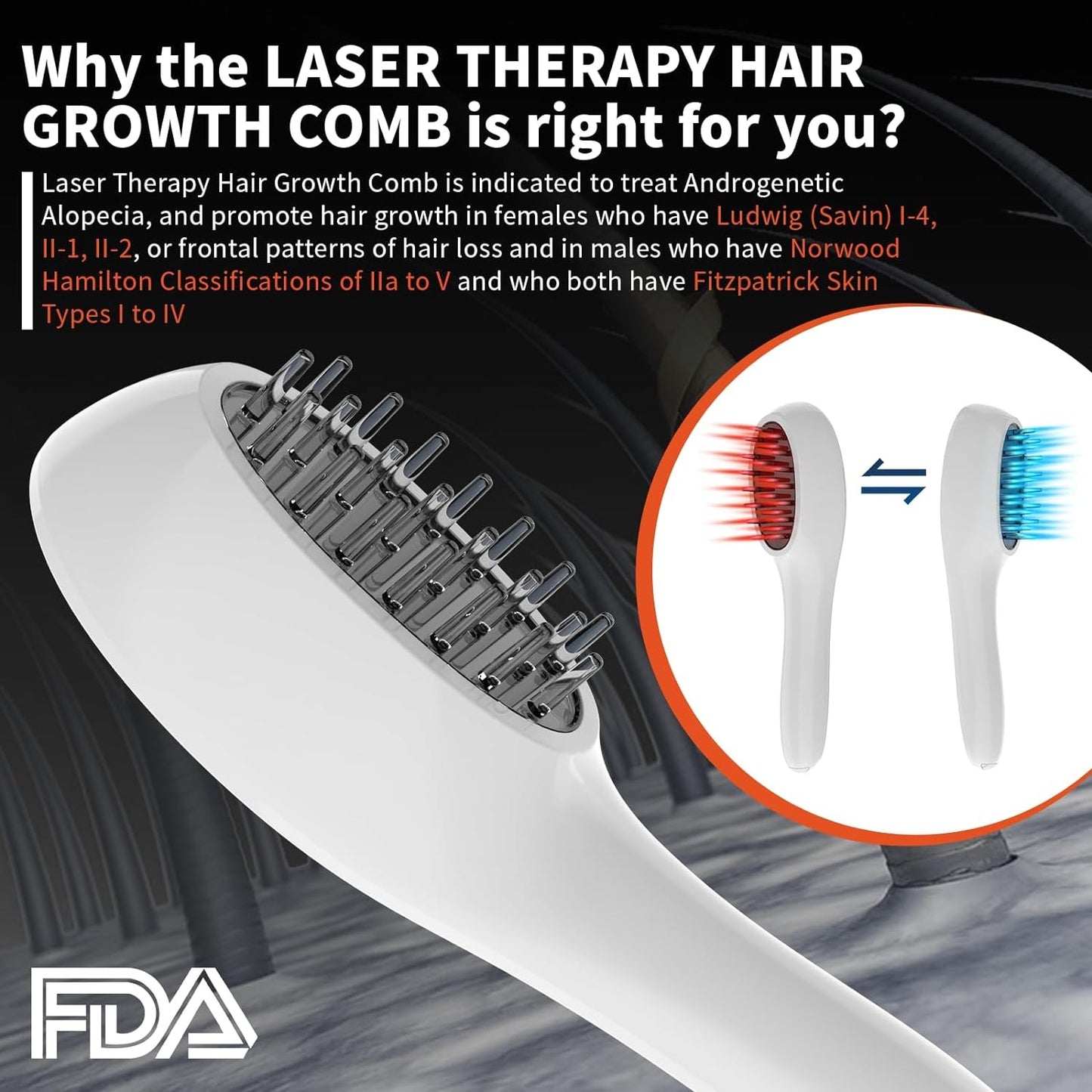 TheraScalp™ - Amazing Red Light Therapy Comb