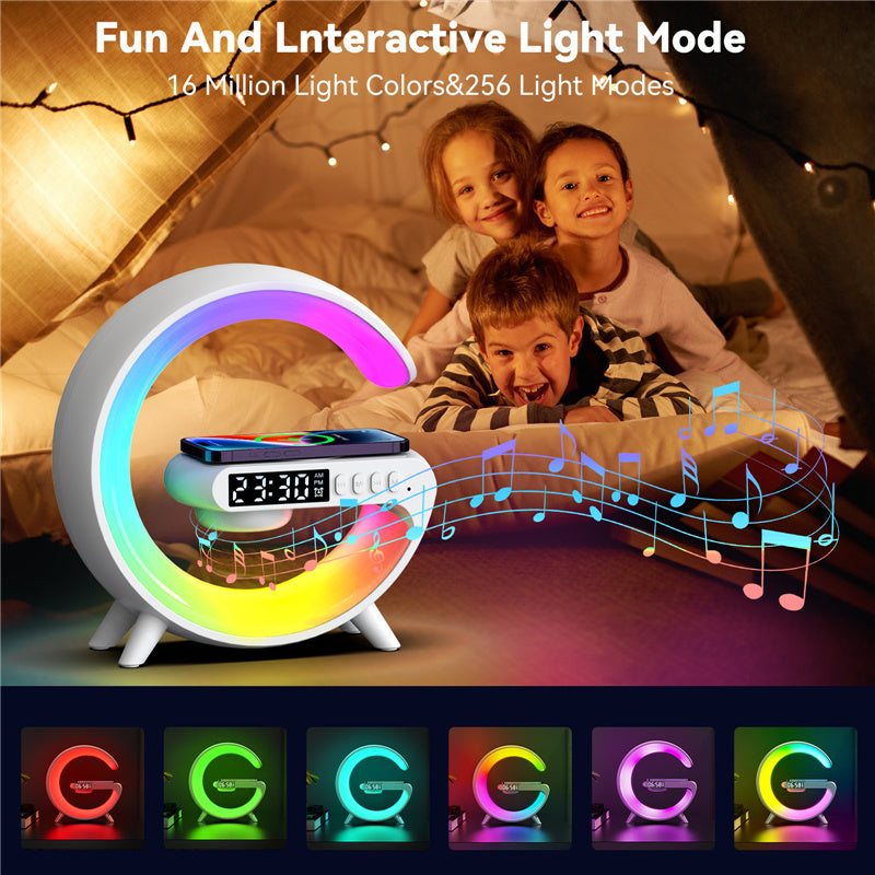 LumiCharge™ Pro - Amazing RGB Bluetooth Wireless Charger Alarm Clock