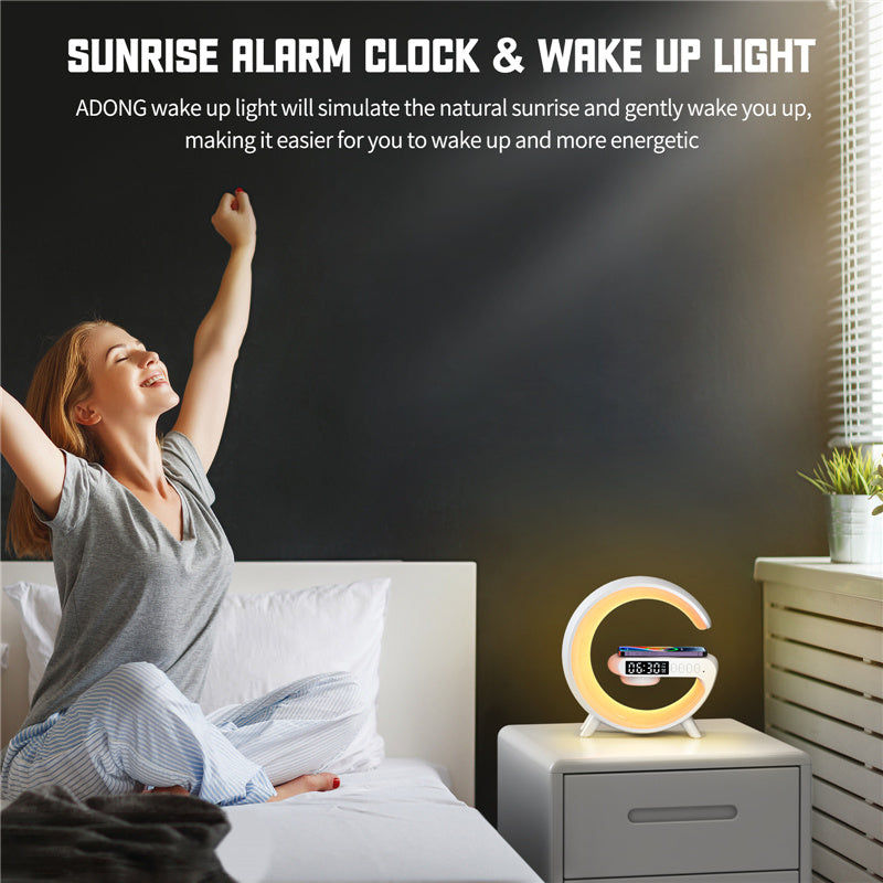 LumiCharge™ Pro - Amazing RGB Bluetooth Wireless Charger Alarm Clock