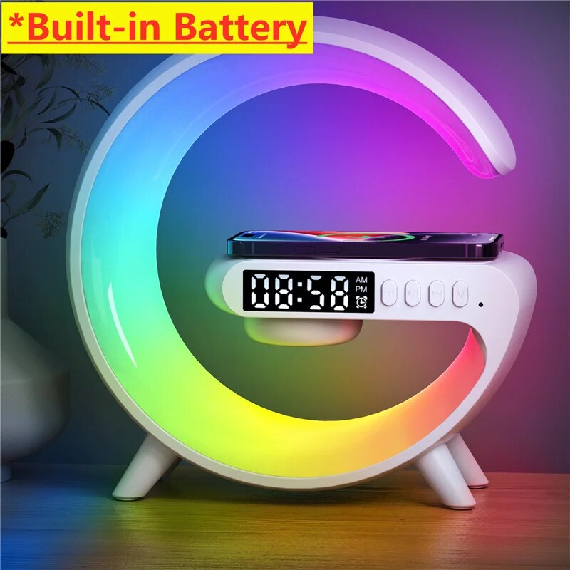 LumiCharge™ Pro - Amazing RGB Bluetooth Wireless Charger Alarm Clock