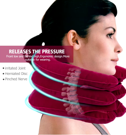 NeckFlex™ - Inflatable Memory Foam Neck Traction