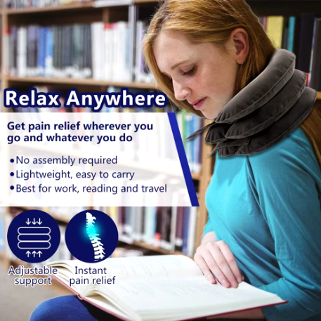 NeckFlex™ - Inflatable Memory Foam Neck Traction