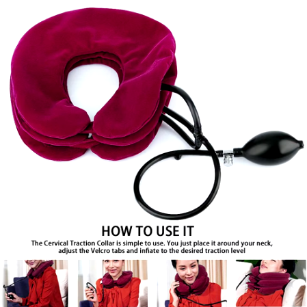 NeckFlex™ - Inflatable Memory Foam Neck Traction