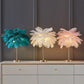 LumiFeather™ Ostrich Feather Bedside Lamp