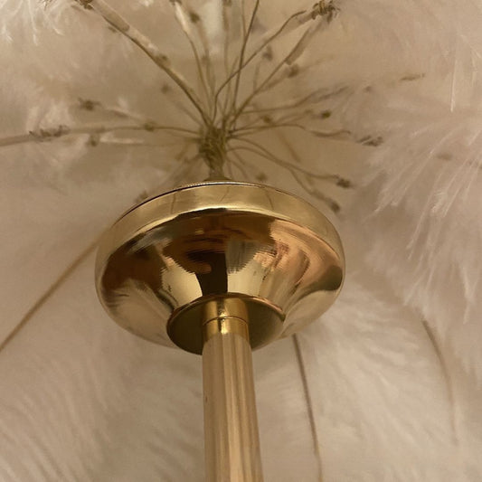 LumiFeather™ Ostrich Feather Bedside Lamp